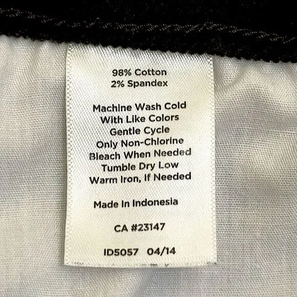 #22-Talbots Corduroy Pants Size 14 Stretch Curvy Olive Green - Picture 12 of 12